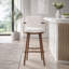 Tabouret d'intérieur rembourré avec structure en métal