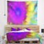 Tapisserie florale mauve à motif de pissenlits-28496002