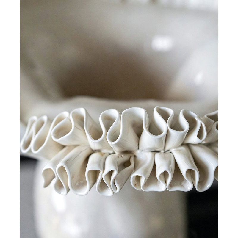 Vases de table en céramique/porcelaine à tulipe blanche