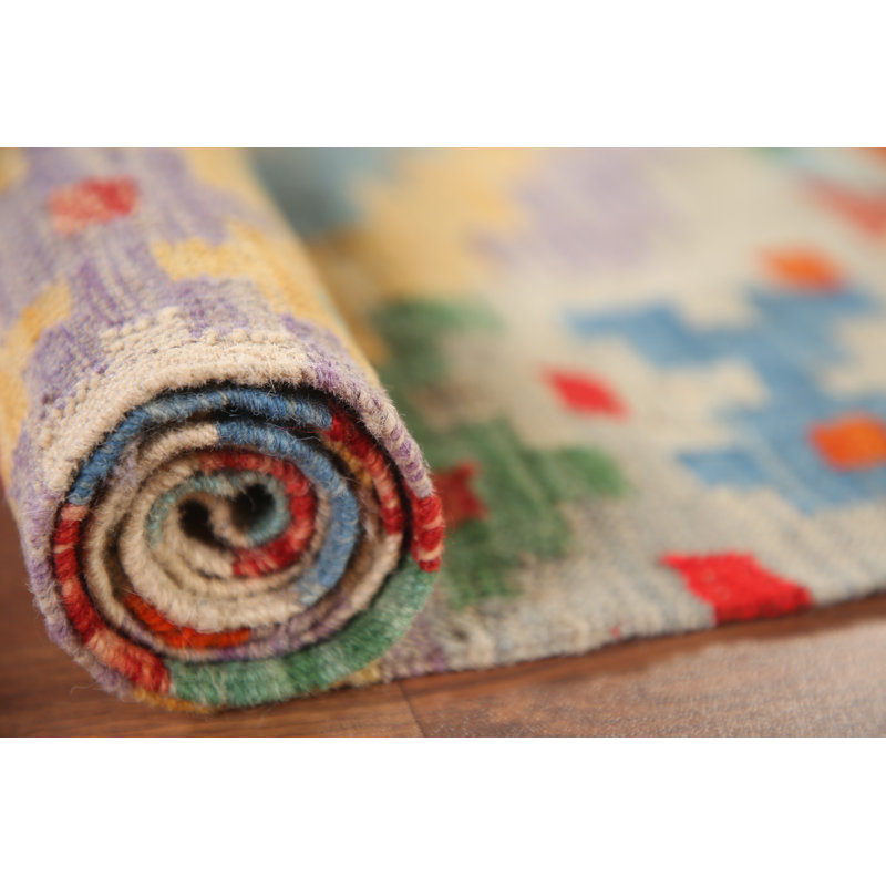 Reversible Wool Kilim Oriental Rug 4x5