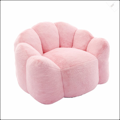 Fauteuil à billes Lotus avec compression et anneau de traction pour faciliter le déplacement, aucune installation requise, convient au salon et à la chambre à coucher, rose