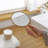 Handheld Makeup Plain Mirror Wood Round