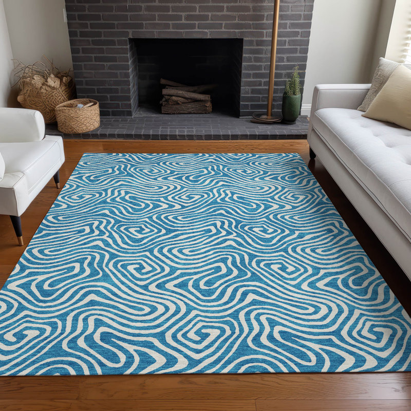  Machine Washable Indoor/Outdoor Chayden ACN1030 Rug, Rectangle 10' x 14'