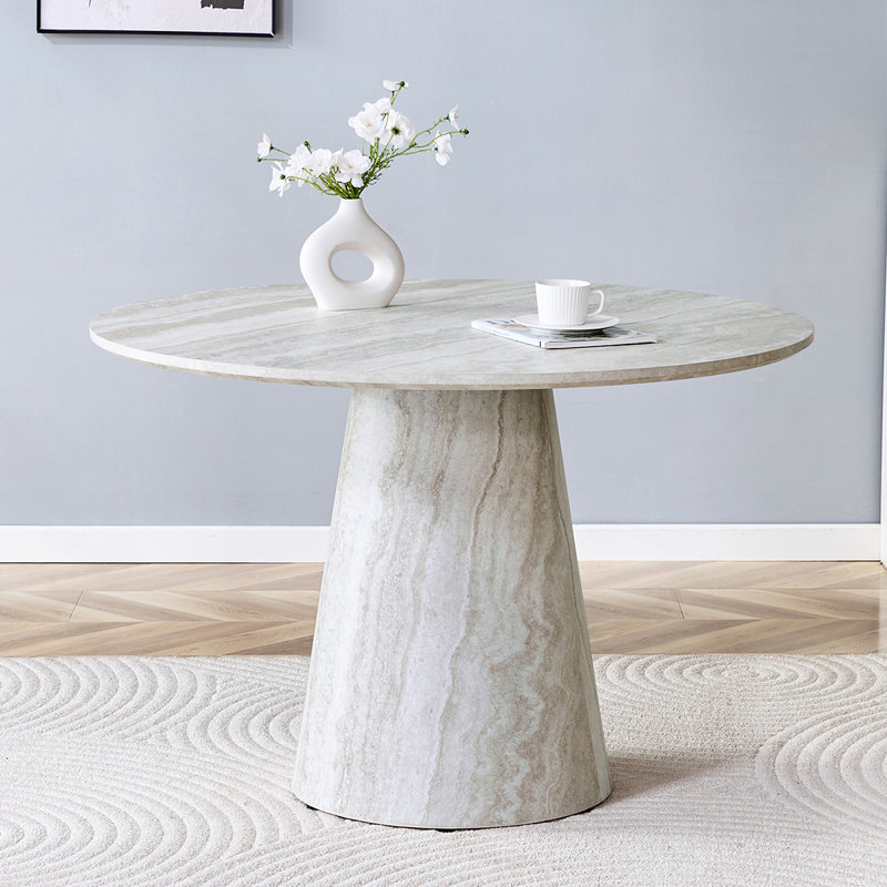 Table de salle à manger ronde 45 "| Coin repas | Table de salle à manger moderne pour la cuisine, H 30 po x L 45 po x l 45 po