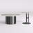Ensemble de table basse 2 pièces, table basse ronde moderne avec base en acier inoxydable-191356497