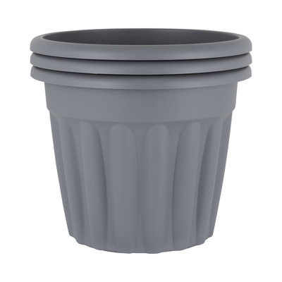 Wham Vista Round Planter Upcycle Grey