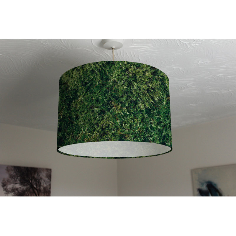 25cm H Canvas Drum Pendant Shade ( Clip On )