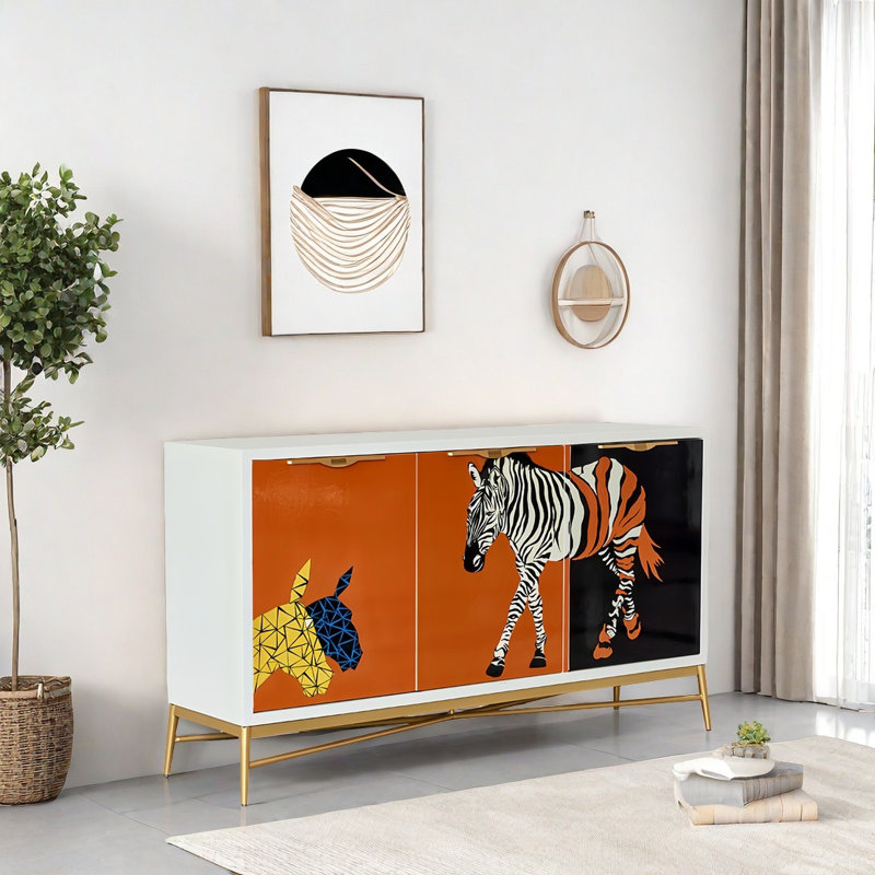 Buffet moderne minimaliste avec 3 portes