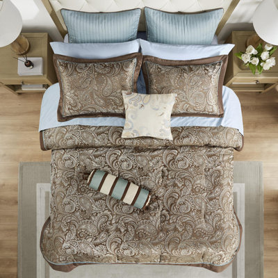 Ensemble d'édredon en polyester jacquard 3 pièces
