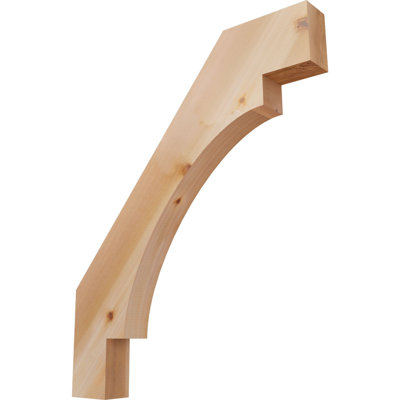 3 1/2"W x 30"D x 36"H Merced Smooth Knee Brace, Western Red Cedar