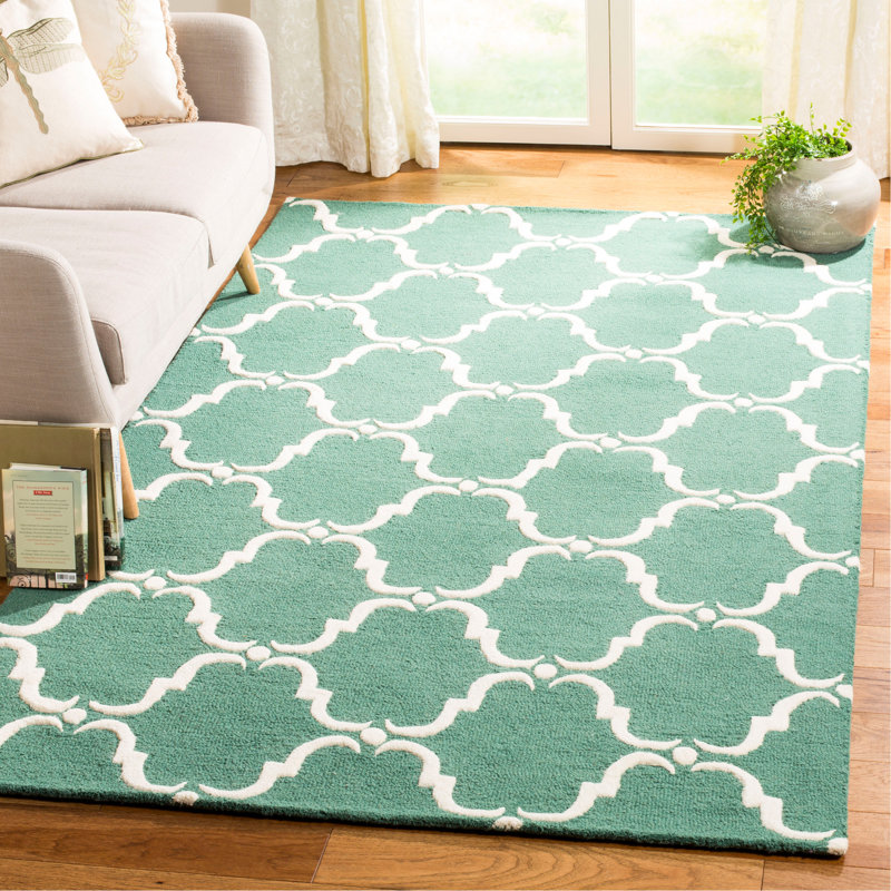 Tapis en laine touffeté à la main Lockeford, Rectangle 4 pi x 6 pi