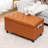 31 Inches Upholstered Tufted Storage Ottoman Bench