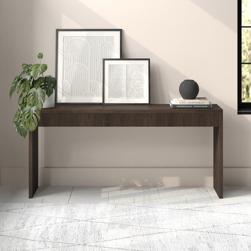 Console Lawrence, Brun aulne, H 29,5 po x l 64 po x P 15 po