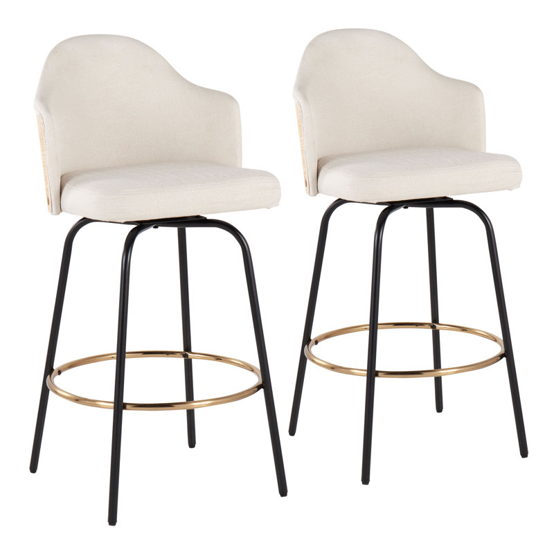 Tabouret de bar et de comptoir Arabelle, Gris anthracite, Hauteur du siège de 26 po