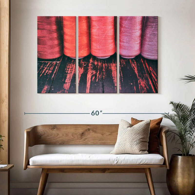 Red Threads For Sewing, 32" H x 50" W