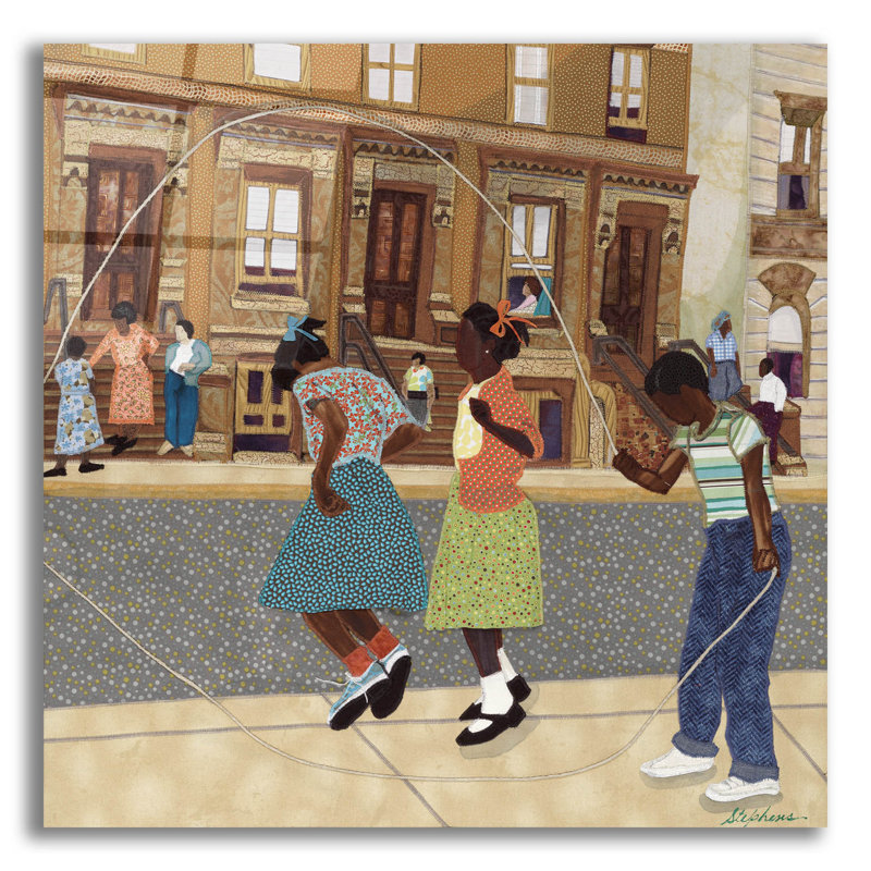 " Double Dutch " by Phyllis Stephens, 12" H x 12" W x 0.13" D