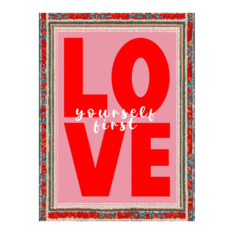 Tapis rose lavable à la machine Paris, Tapis de couloir 3 pi 3 po x 9 pi 10 po