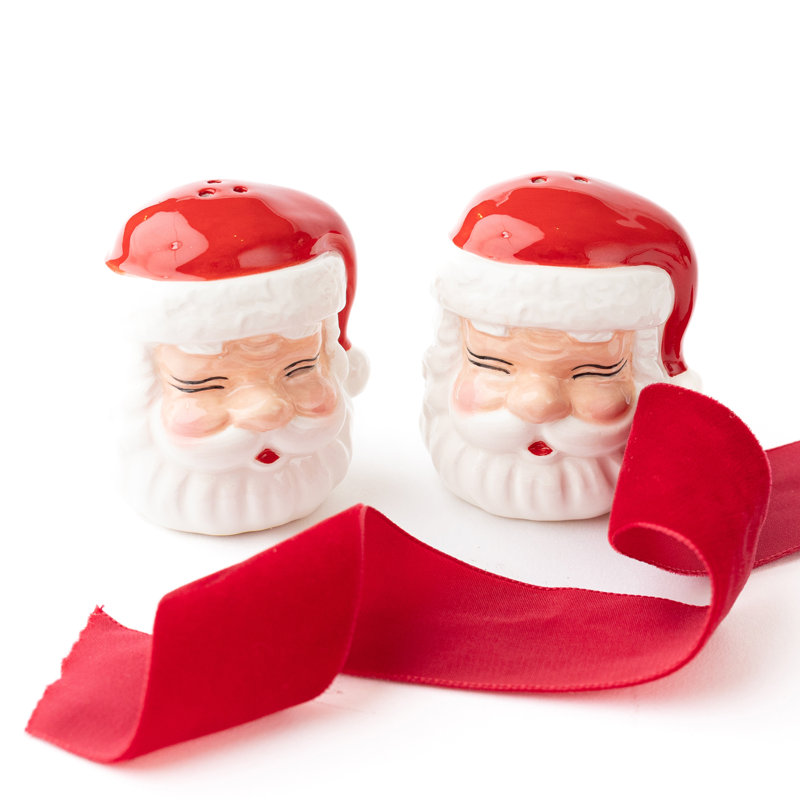 Red Santa Boxed Salt & Pepper Set