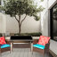 Patio Modern 4 Pe - coussins noirs, eau pour meubles de jardin