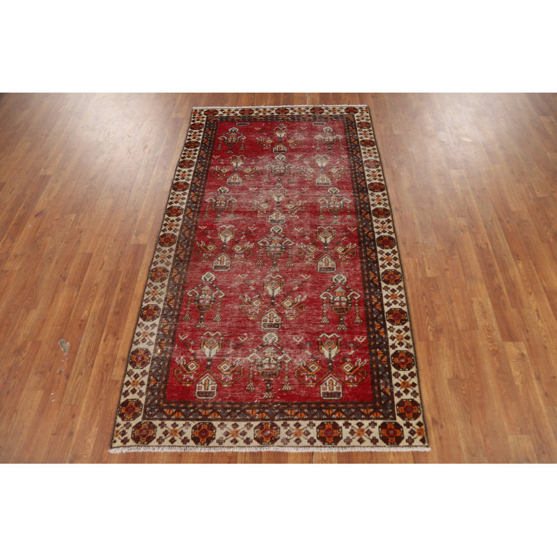 Handmade Geometric   Rug 4x7
