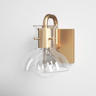 Luke Single Transparent Dimmable Bath Sconce