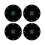 Asscher Vegan Leather Round Pebble Placemat