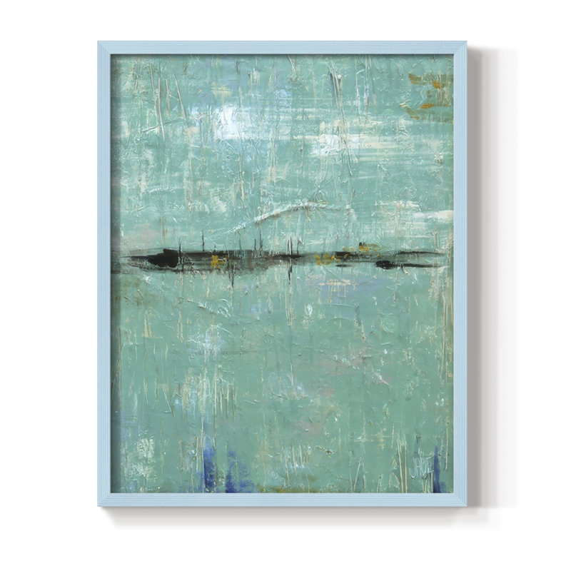 Impression encadrée Envision II - bois massif, Bleu, H 21 po x l 17 po