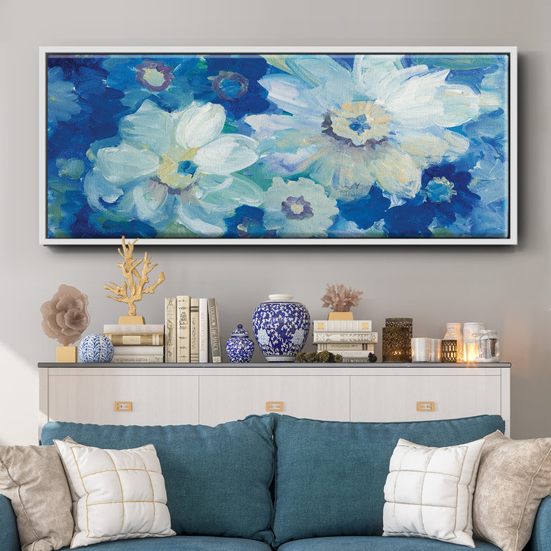 Blue Nocturne I- Framed Canvas