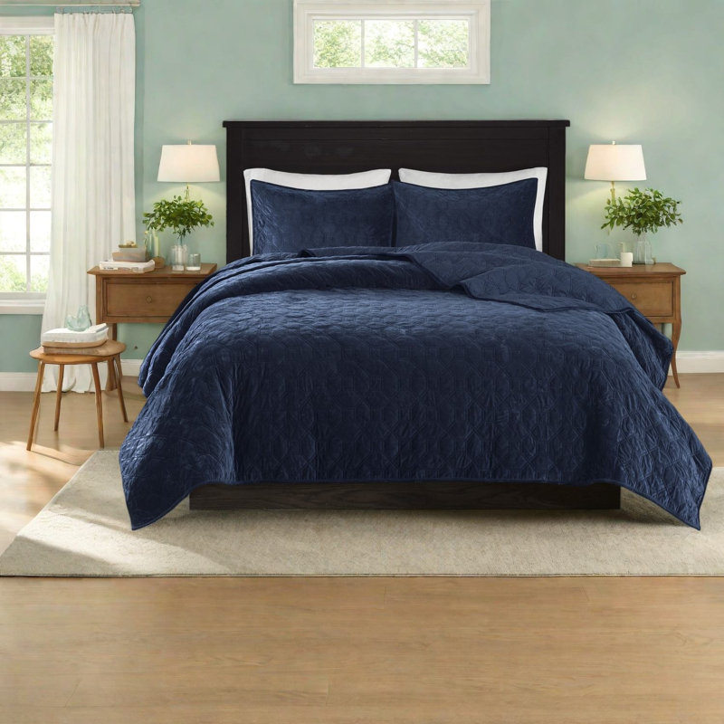 Ensembles de literie en velours pour très grand lit, confort en coton, style élégant pour la maison