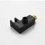 1 jet de 16 po Double pomme de douche fixe et portable 2,5 GPM en noir mat