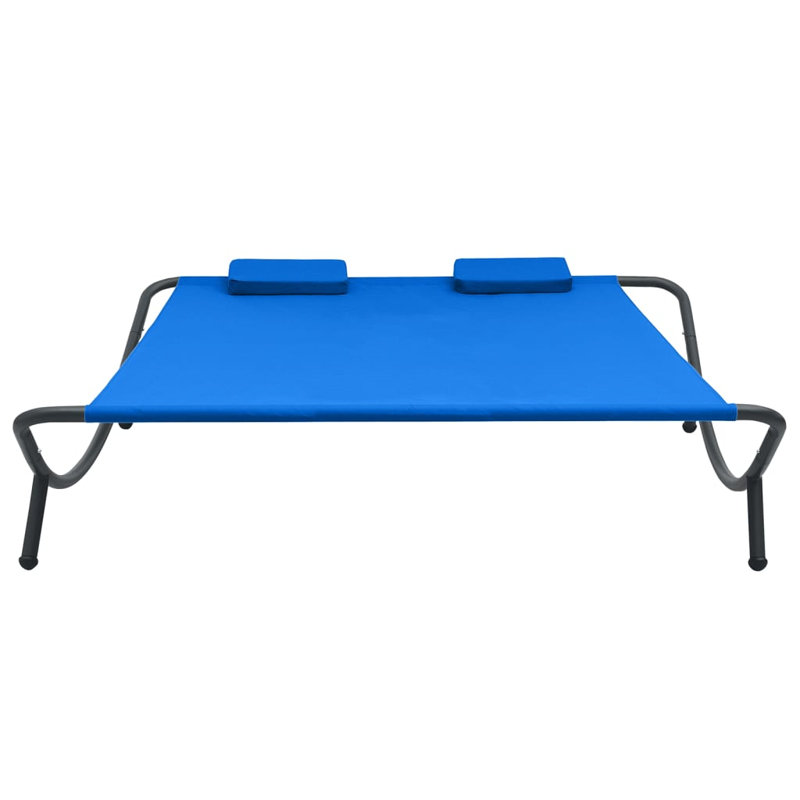 78.8" Long Single Chaise, Blue