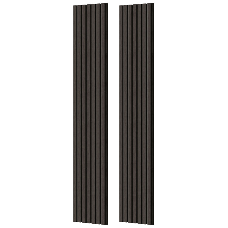 2 PCS 108'' x 11'' Slat Solid Wood Wall Paneling for Interior Wall and Ceiling Decoration, Acoustic Wood Panels (16.5 Sq. Ft./Case)