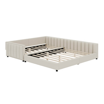 Queen Size Upholstered Platform Bed