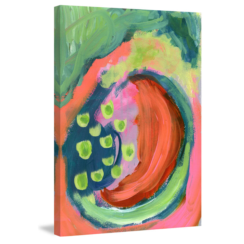 « abstract wave » par jill lambert, reproduction d’art sur toile tendue, H 30 po x l 20 po x P 1,5 po