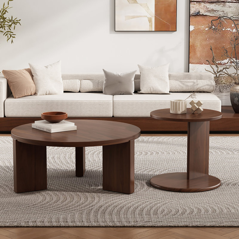 Ensemble de tables de bout haut de gamme en noyer noir