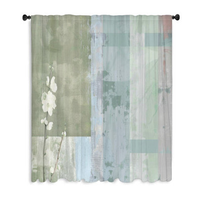 Rideau transparent en polyester Cederic