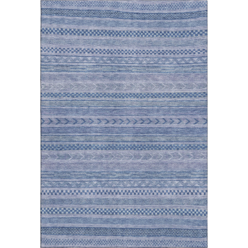 Premium Machine Washable Marasco AMF1625 Stripes Rug, Rectangle 8' x 10'