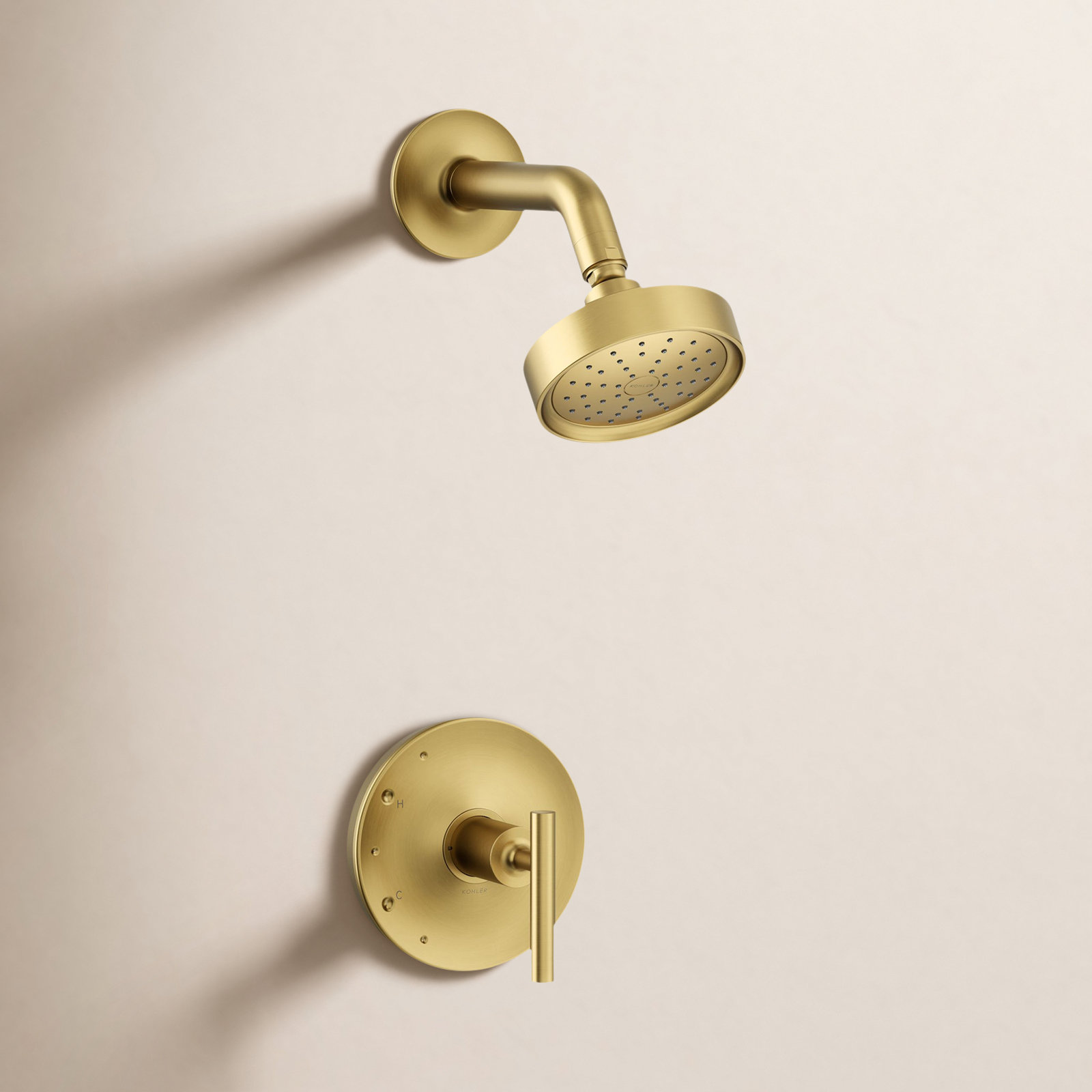 Purist Shower Trim, Lever Handle, Vibrant Brushed Moderne Brass