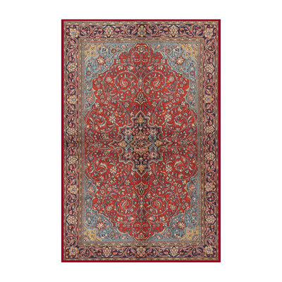 Tapis rouge / bleu Sohail