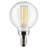 4 Watt (40 Watt Equivalent), G16.5 LED, Dimmable Light Bulb, E12/Candelabra Base-72491938