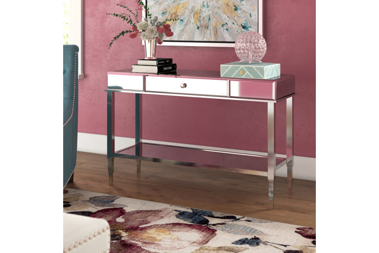 Noelle Mirrored Console Table