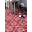 Rectangle Floral Hand Hooked Polypropylene Indoor / Outdoor Area Rug in Red/Cream-86654155