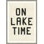 On Lake Time Framed Textual Art