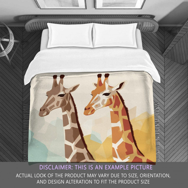 Literie girafe, Édredon simple
