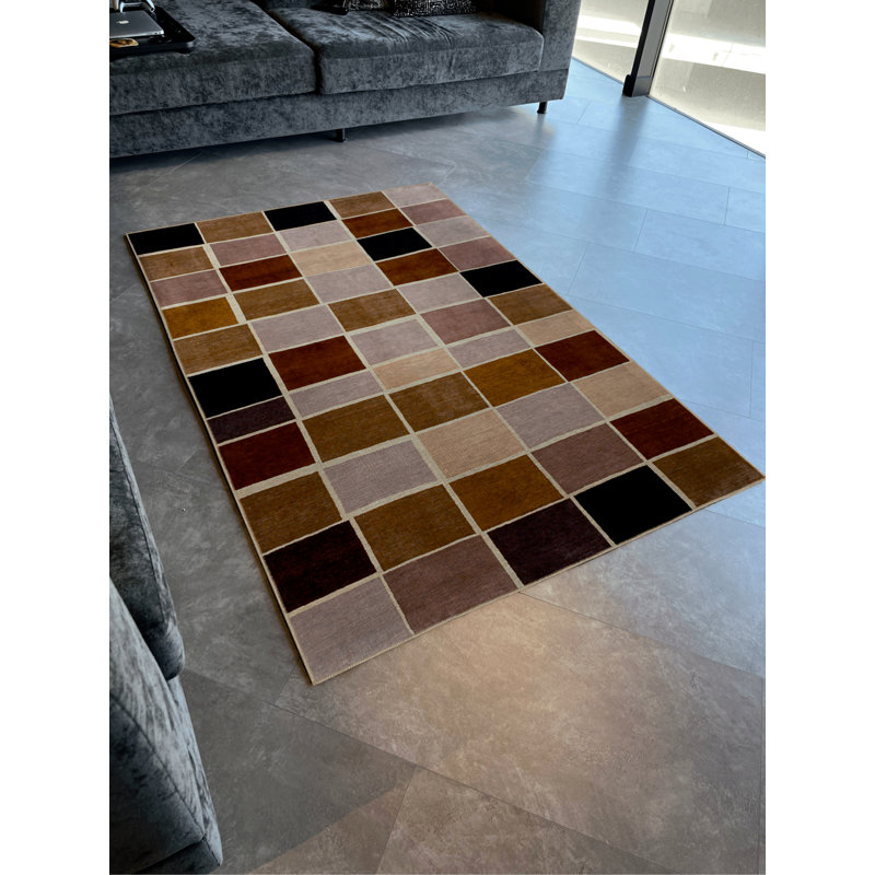 Tapis en polypropylène à imprimé numérique Villo, Rectangle 3 pi 4 po x 6 pi 7 po
