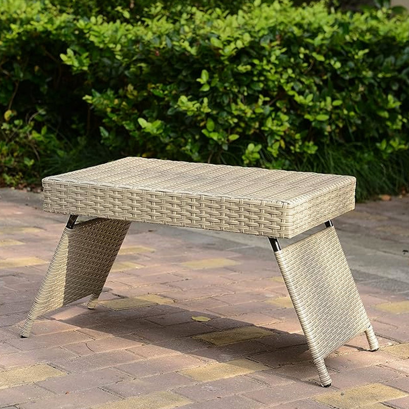Table pliante portative grise légère, résistante aux intempéries, facile à essuyer, aucun assemblage requis, profondeur de 23,5 po, largeur de 16 po, hauteur à 7 lb, assemblage, entretien, profond, large, large
