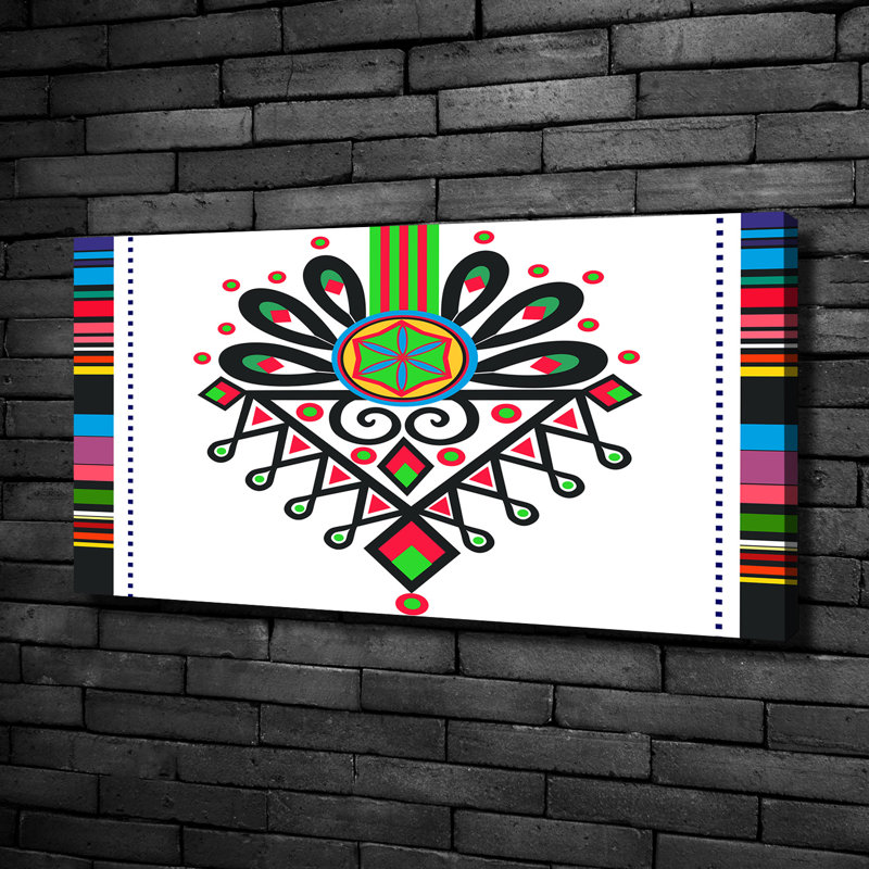 Polish Folk Pattern - Wrapped Canvas Print