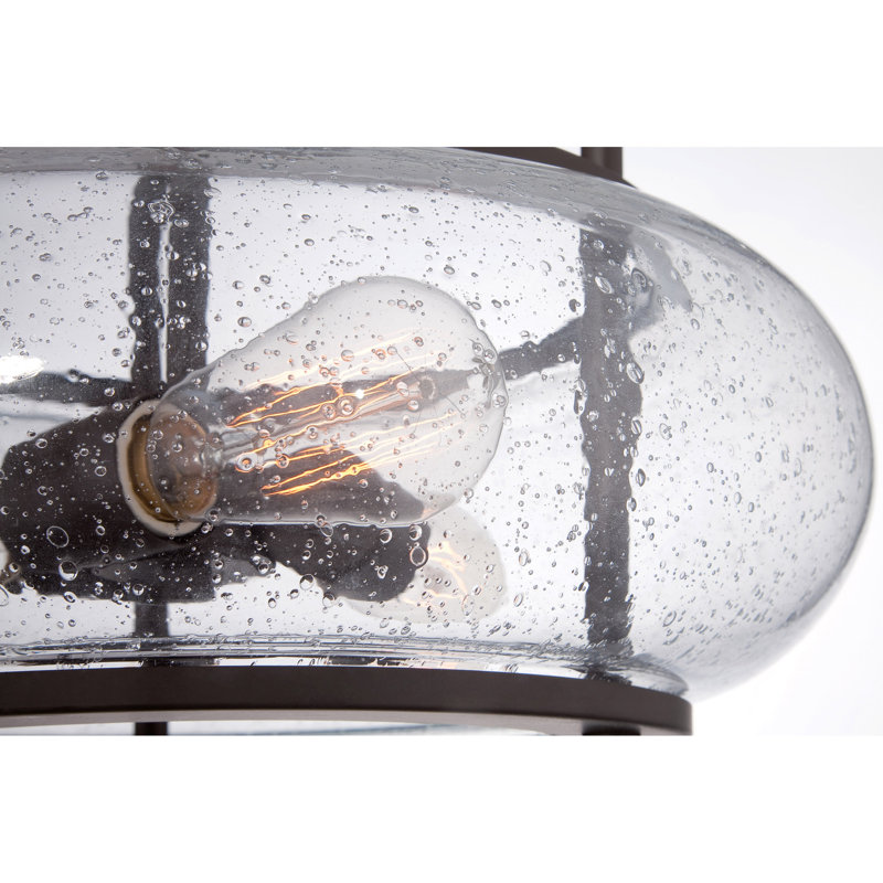 Spofford Glass Semi Flush Mount, Oil Rubbed Bronze
