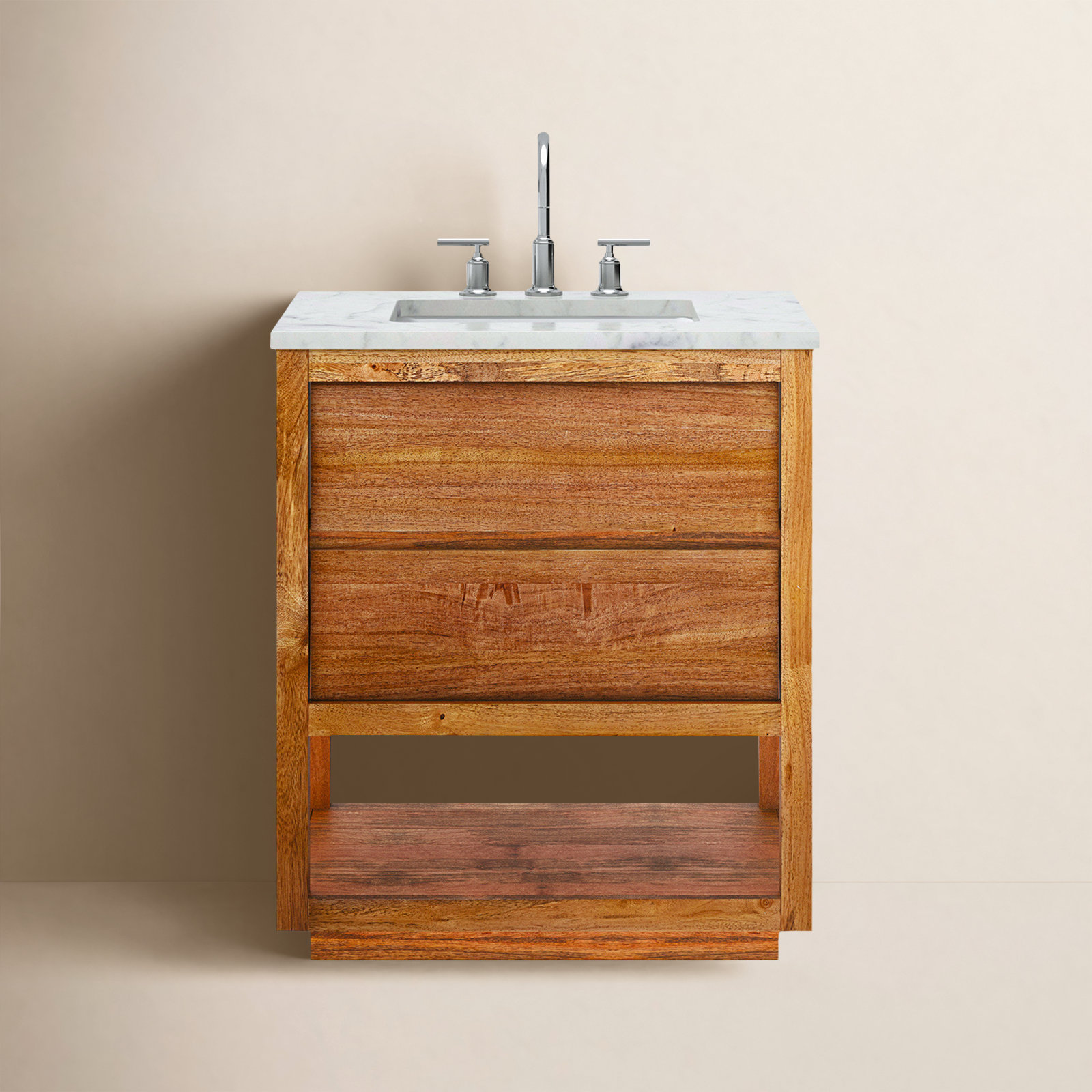 Romare 30" Carrara Marble Single Bathroom Vanity