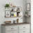 Rustic Floating Shelves Set of 3 with Lip, Picture Ledge Shelf for Nursery, Living Room – Multipurpose Storage Organizer, Bookshelf, & Photo Display Rack Walnut-695514030